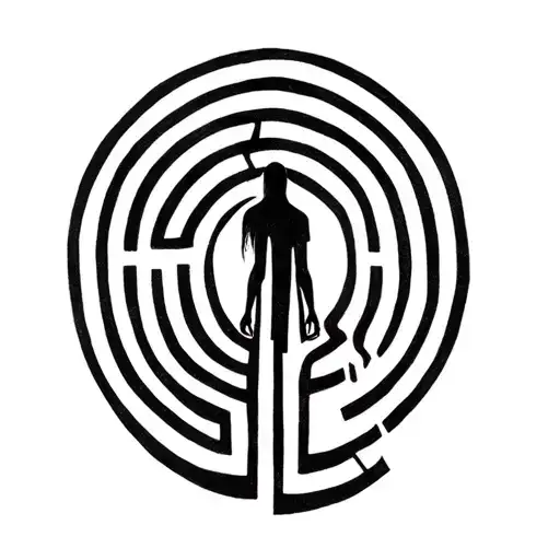 A Person In A Labyrinth