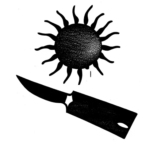 Sun With Knife On Horizon