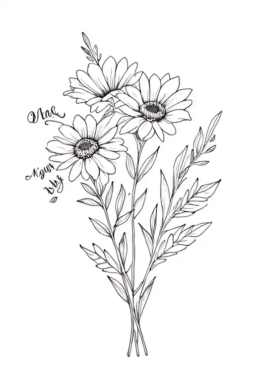 May August December Birth Flower Bouquet