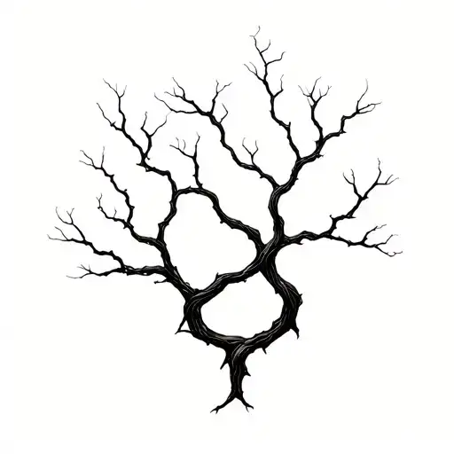 A Hauntingly Beautiful Tree With Branches Shaped Like Twisted Souls