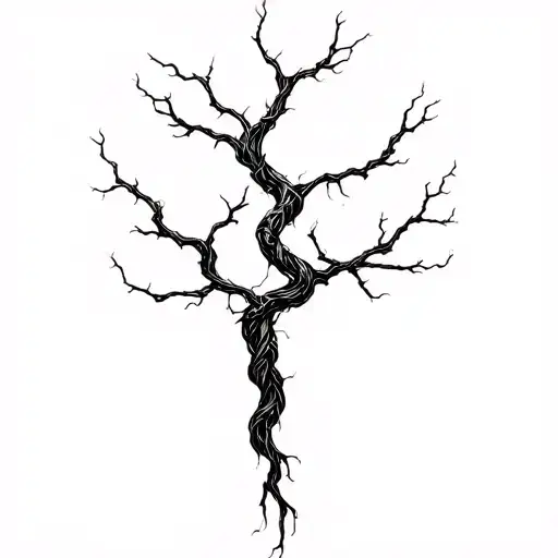 A Hauntingly Beautiful Tree With Branches Shaped Like Twisted Souls