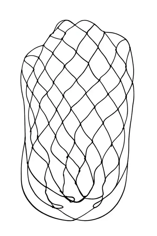 Simplified People Forming A Fishnet