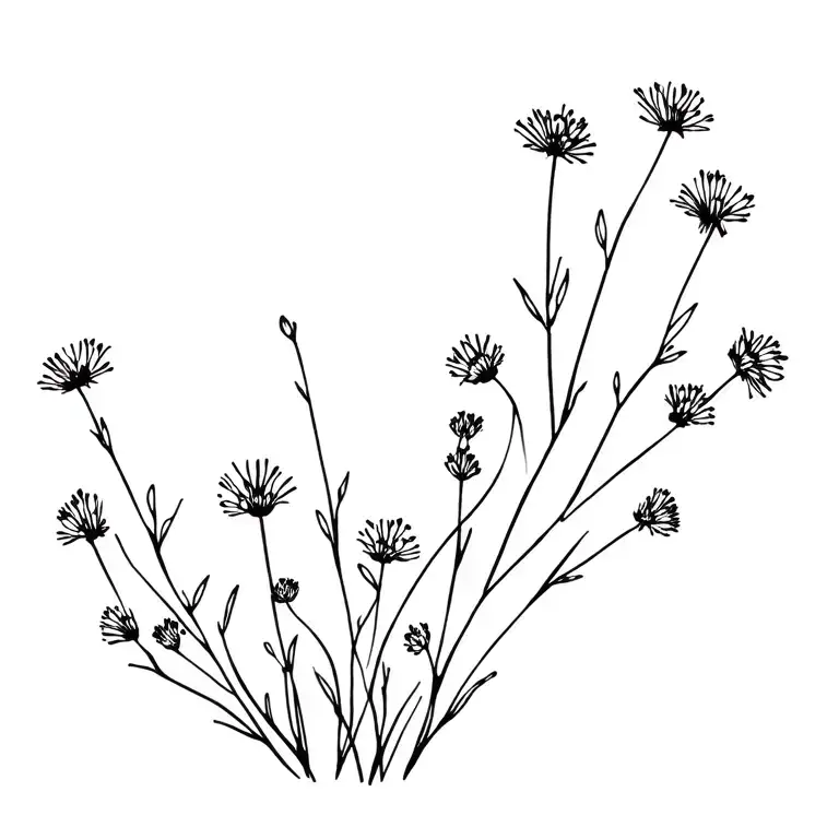 Dry Bones With Wildflowers Growing From Them