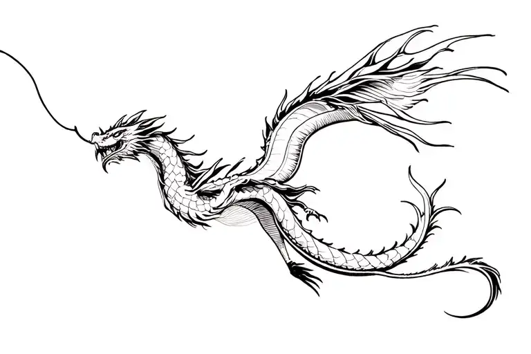 Spirited Away Haku Dragon Flying