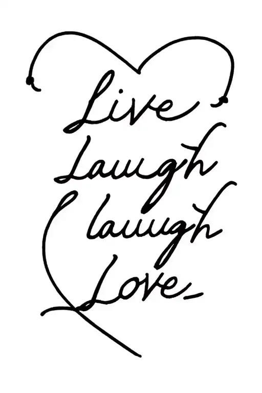 Live Laugh Love Letter Written