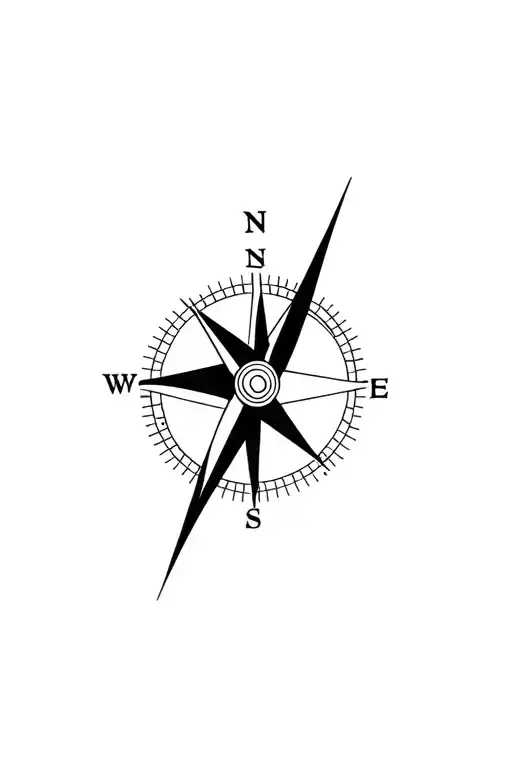 Compass With Clock