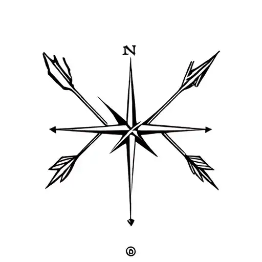 Crossed Arrows And Compass