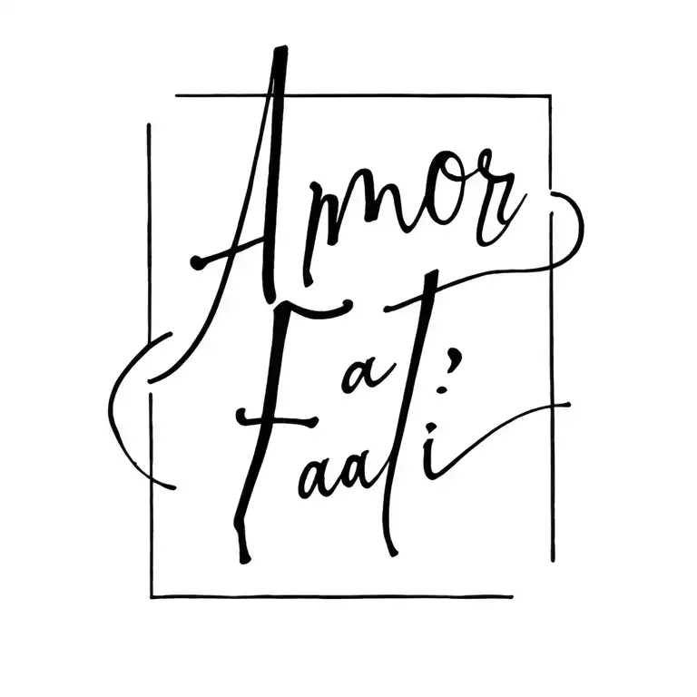 Amor Fati Inscription