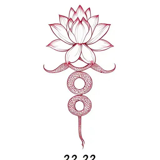 Snake Lotus Flower 222 Numbers