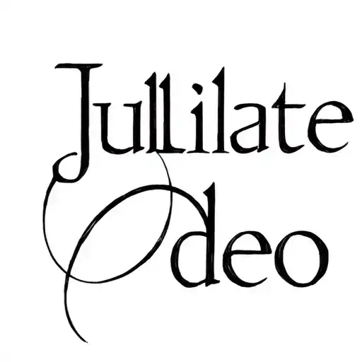 The Words Jubilate Deo Which Mean Rejoice In The Lord And Come Before Him With Song