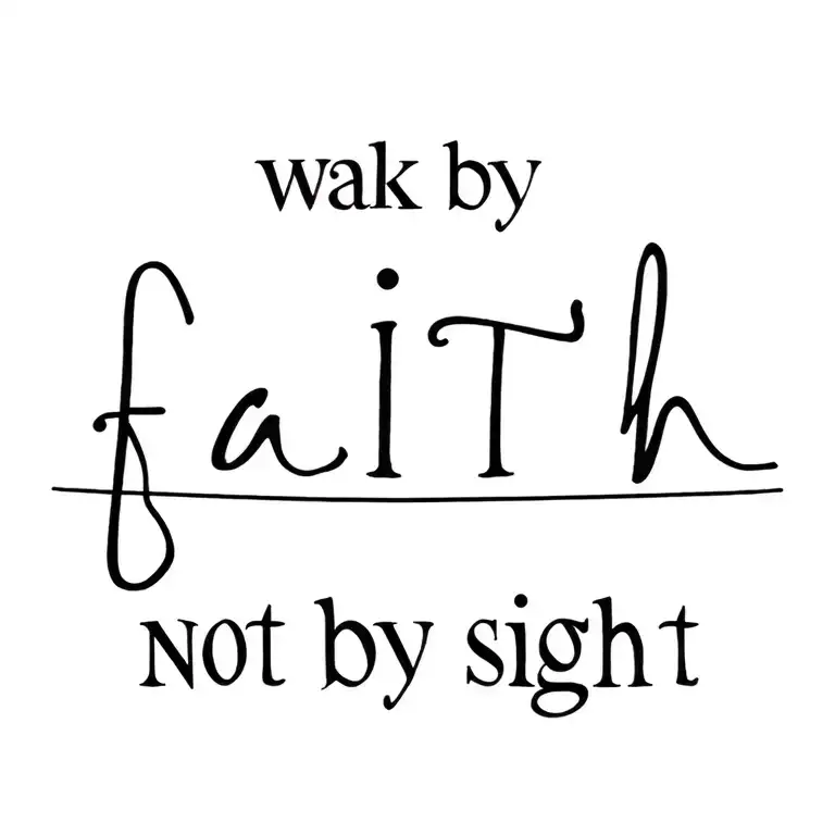 Walk By Faith Not By Sight
