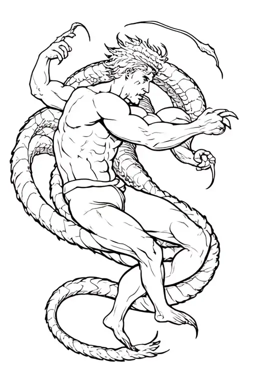 Hercules Fighting Hydra