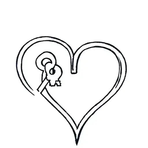 Lock And Key Heart