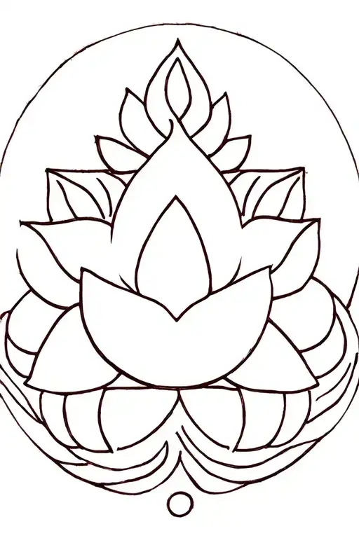 Shri Yantra Mandala Lotus