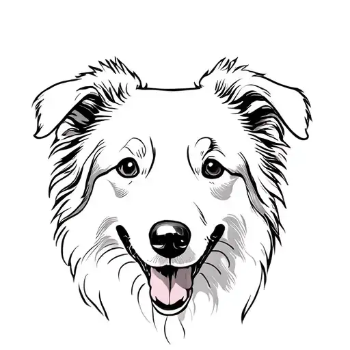 Border Collie Head