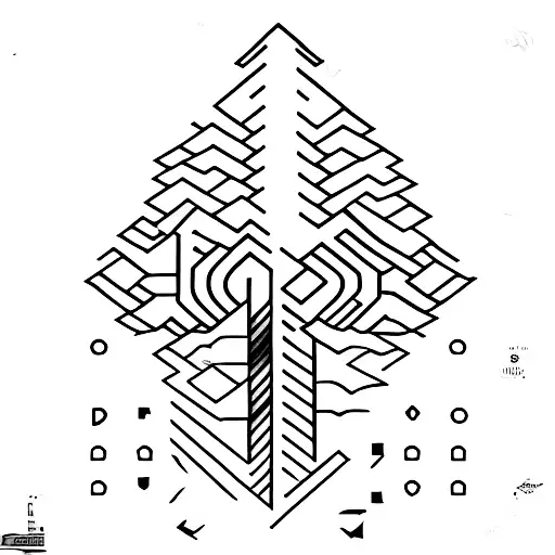 Binary Code Flowing Through Mountain Peaks