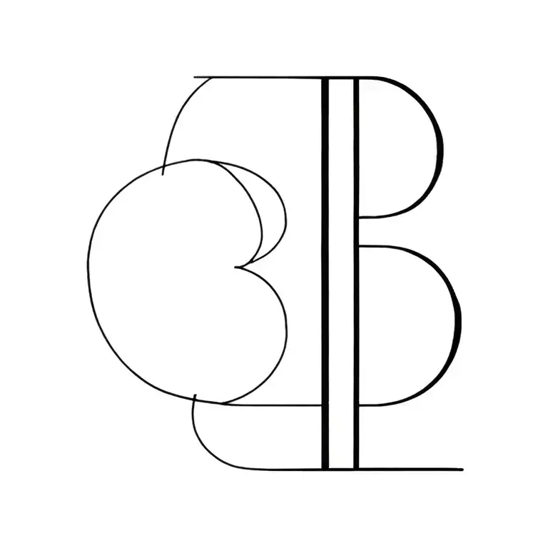 Mixed B And L Le Symbole De