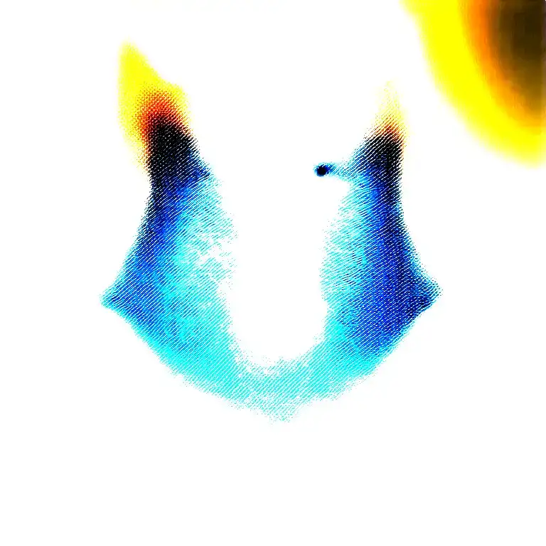 Growling Wolf Face And Realistic Rocky Mountains Inside