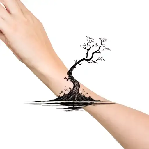 Armband Flowing Water Shaping A Tree