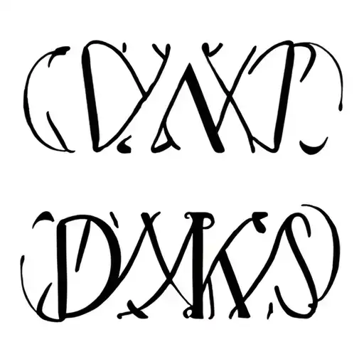 Overlapping Letters On Top Of One Another 'Abcdks'
