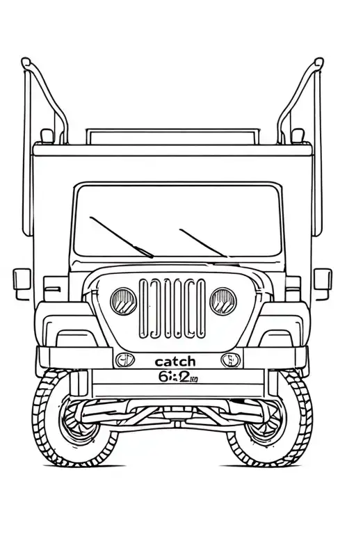 A Jeep With The Word Catch62