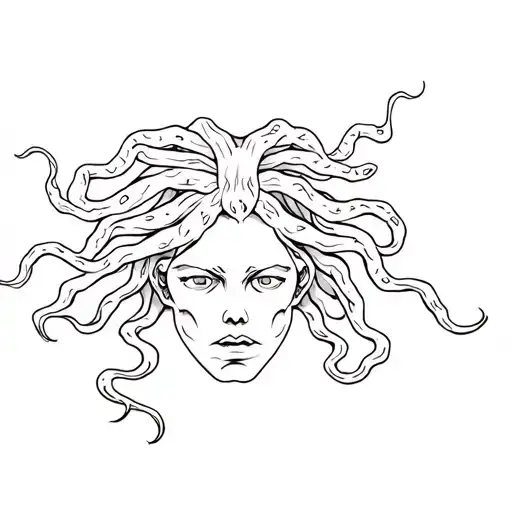 Scary Medusa Head