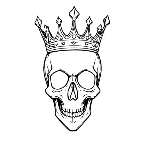 Skull With Crown