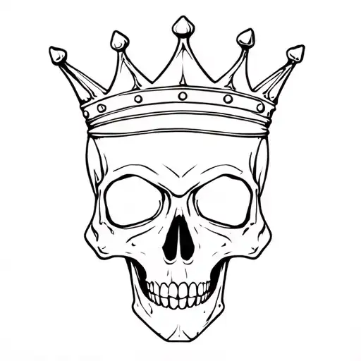 Skull With Crown