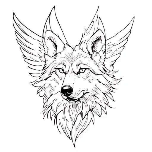 I Wanna Tatto Of Watch Wolf And Eagle Combination