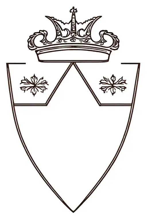 Coat At Arms Ancient Royalty Heraldry Crown Wings