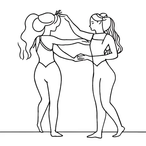 Dancing People Holding Hands