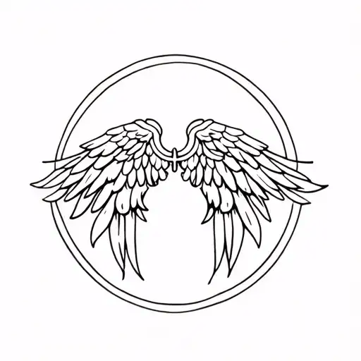 Angel Wings And Halo