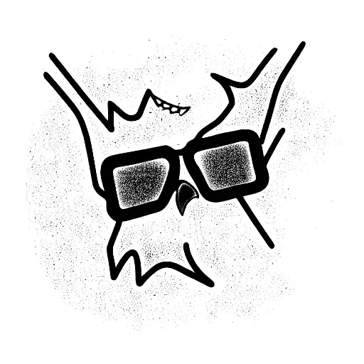 Cartoon Chicken Wearing Sunglasses