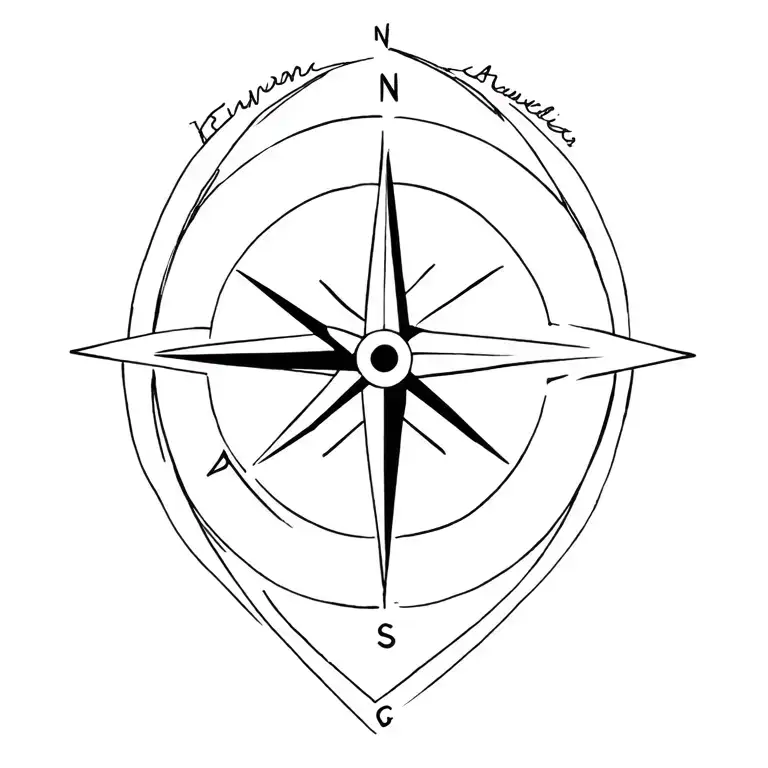 Compass Design Featuring