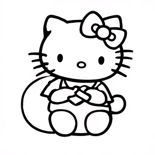 Hello Kitty With A Joint