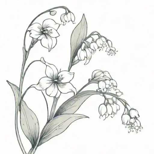 Lily Of The Valley And Cross