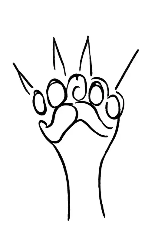 Dog's Paw Named Plush