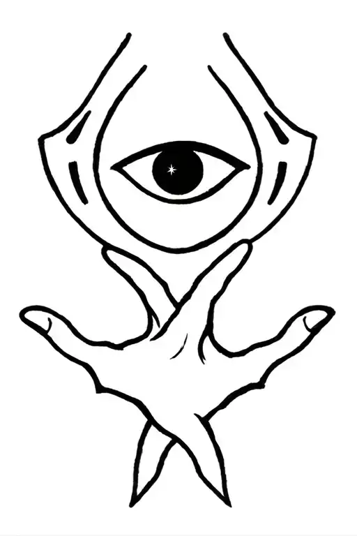 Cloverleaf With Horseshoe With Evil Eye With Hong Boa Red Envelope With Fingers Crossed And Sparkles