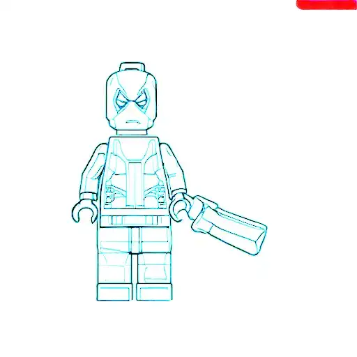 Lego Deadpool Mini Figurine