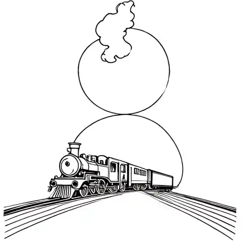 Memorable Tattoo About My Grandad Who Had A Passion For Trains