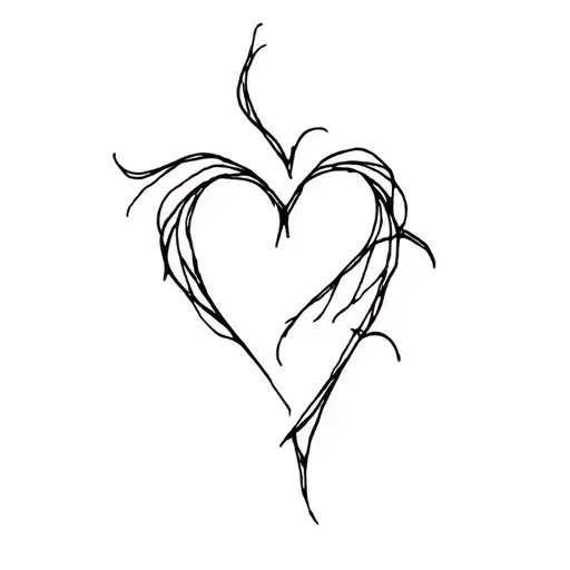 Beautiful Crazy Heart Shape