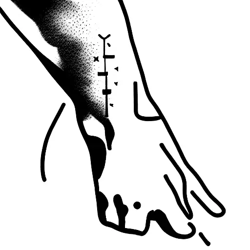 Freedom Running Tattoo On Hend