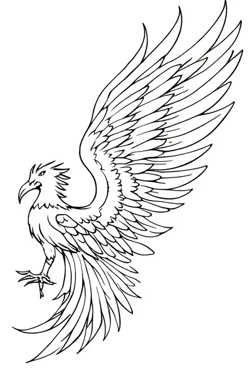 Phoenix Rising Phoenix Wings Egipitian Style