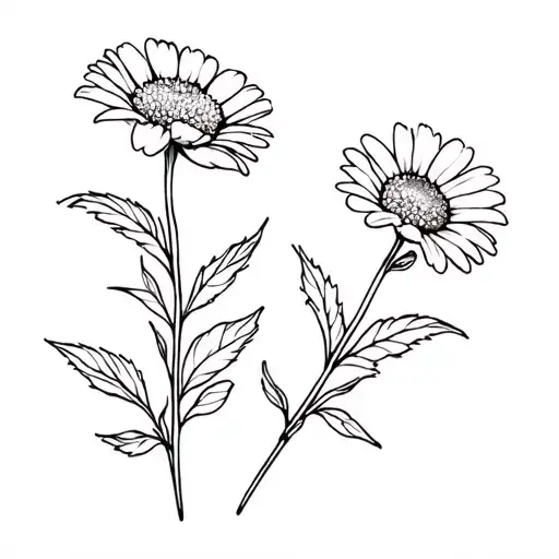 Carnation And Daisy Flower