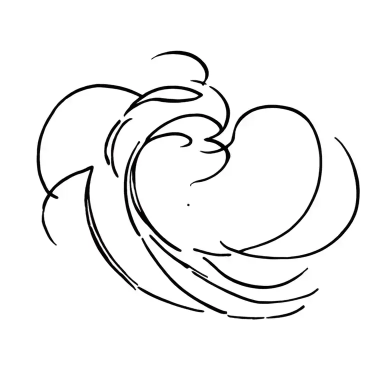 Wave And Wind Blowing