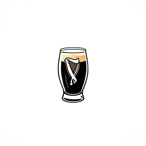 Guinness Glass Filled