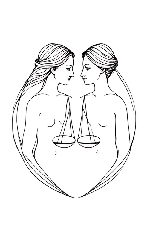 Acorpio And Libra Couple Design