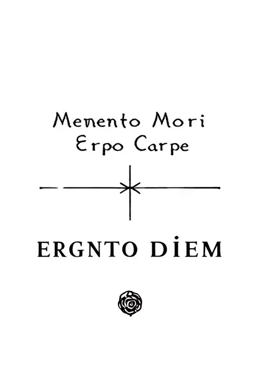 Memento Mori Ergo Carpe Diem Quote