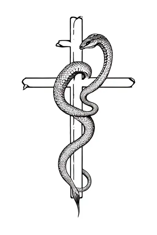 Cross And A Snake Defeating Lust