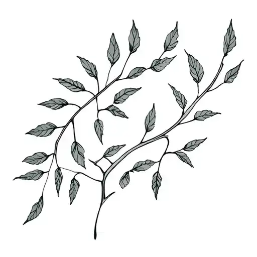 Weeping Willow Leaves Wrap